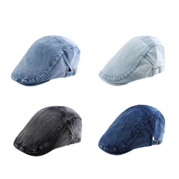 Vintage Denim Newsboy Cap