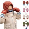 1 (1) Kids Winter Balaclava with Scarf and Gloves