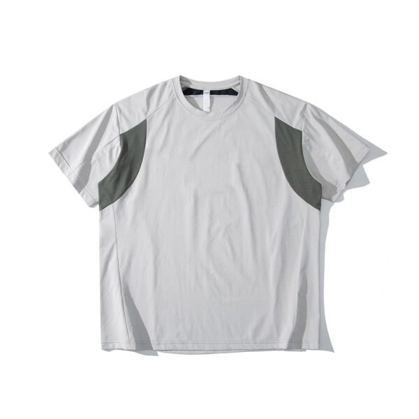 1 (1) Colorblock Cotton Short Sleeve Tee