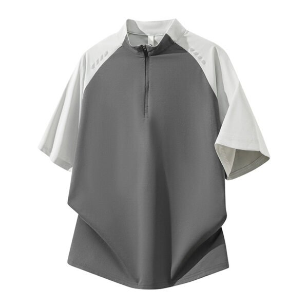 1 (1) Men’s Short Sleeve Polo with Zip