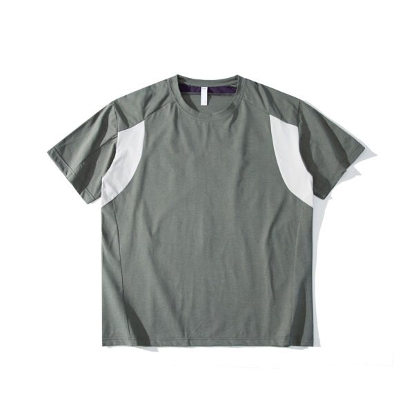 1 (4) Colorblock Cotton Short Sleeve Tee