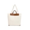 12 Logo Printed Canvas Shopper Tote
