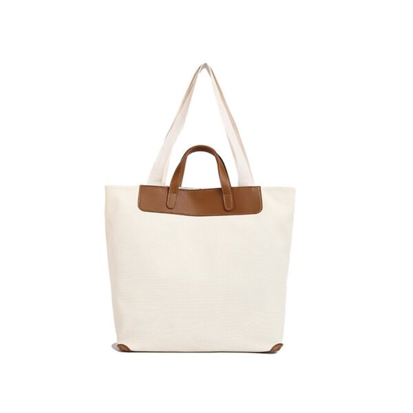 12 Logo Printed Canvas Shopper Tote