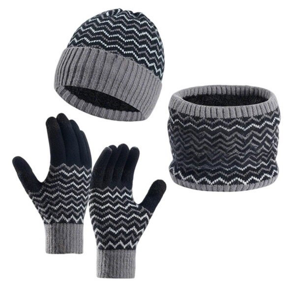 2 (1) Winter Hat, Gloves & Neck Warmer Set