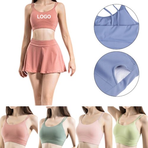 Women’s Sports Bra and Skirt Set