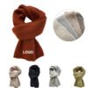 487987 Korean-Style Winter Knit Scarf