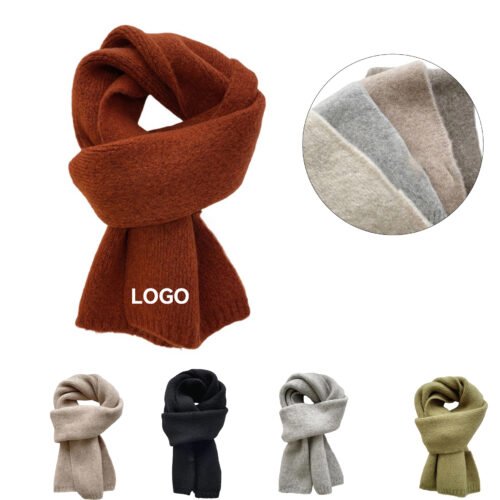 Korean-Style Winter Knit Scarf