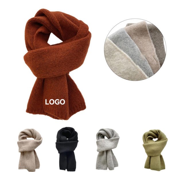 487987 Korean-Style Winter Knit Scarf