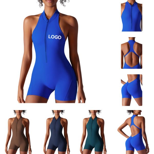 Slim Fit Short Sleeve Romper