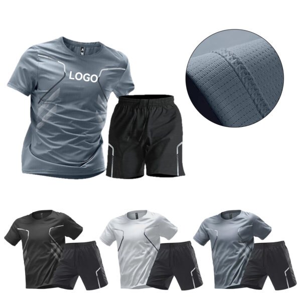 Men’s Athletic T-Shirt & Shorts Set