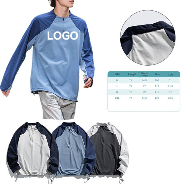 789789789 Men’s Zip-Up Sports Sweatshirt