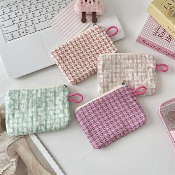 Portable Mini Cosmetic & Travel Pouch – Canvas Organizer Bag