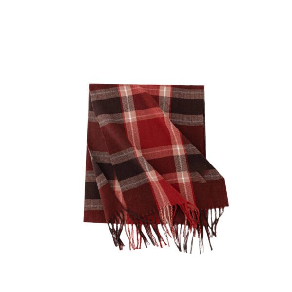 Plaid Faux Cashmere Scarf