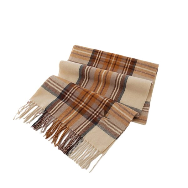 Plaid Faux Cashmere Scarf