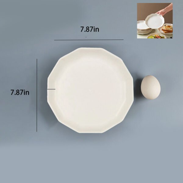 SKU_8寸稻壳莲花盘 Disposable Rice Husk Plate