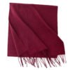 Faux Cashmere Wool Scarf with Fringe