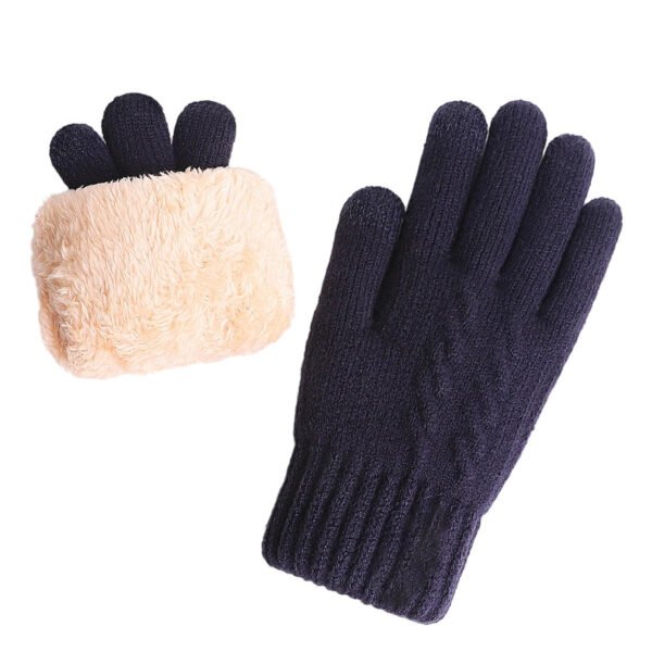 Double-Layer Knit Gloves