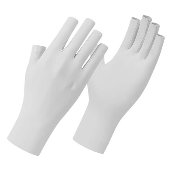 SKU_JLST-白色 Sun Protection Fingerless Gloves