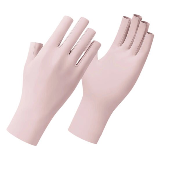 SKU_JLST-粉色 Sun Protection Fingerless Gloves