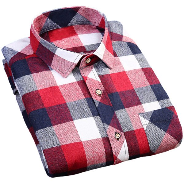 SKU_M603 Men’s Buffalo Plaid Short-Sleeve Shirt