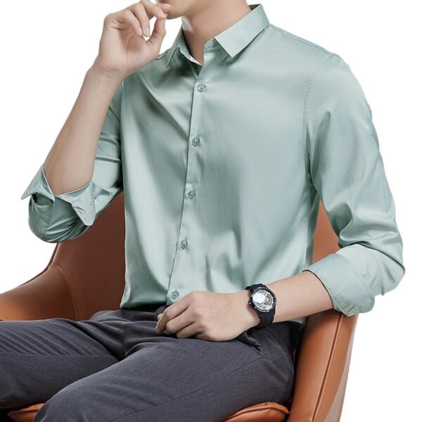 SKU_MC3001浅绿色【高品质 复购高 】 Easy Care Men’s Shirt – Wrinkle-Free