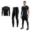 SKU_NZ9001两件套 Men's 5-Piece Athletic Tracksuit Set