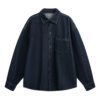 SKU_复古蓝 Men’s Cotton Denim Shirt – Long Sleeve