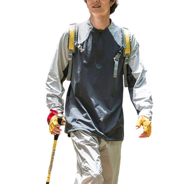 SKU_岩石灰 Men’s Zip-Up Sports Sweatshirt