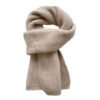 SKU_法式小围巾-米色 Korean-Style Winter Knit Scarf