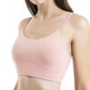 SKU_浅粉文胸 Women’s Sports Bra and Skirt Set