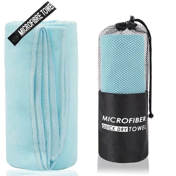 SKU_淡蓝色圆筒袋装 Microfiber Sports Towel