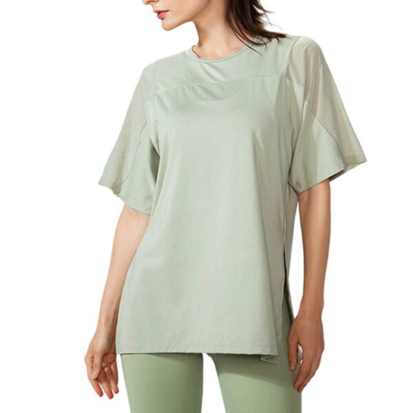 SKU_灰绿 Women’s Cotton Blend Short Sleeve Tee