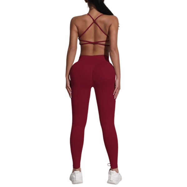 SKU_酒红 Women’s 2-Piece Activewear Set