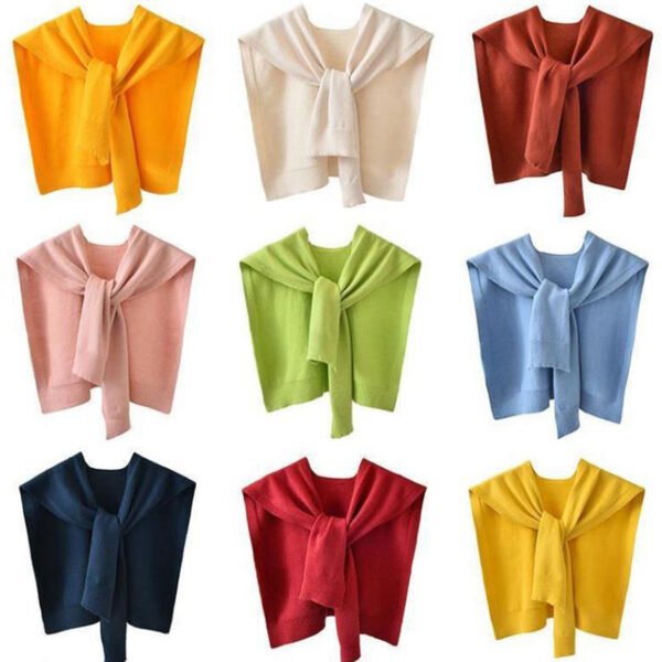 主图_002 Korean-Style Knit Shoulder Shawl