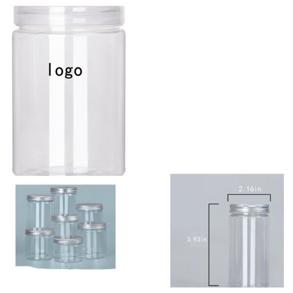 未标题-1 Plastic Food Storage Jar with Lid
