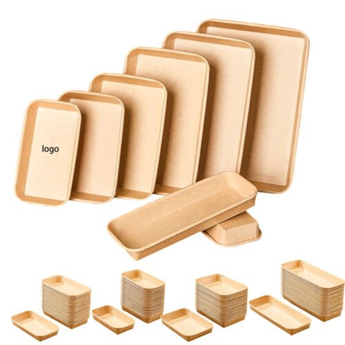 未标题-2 Rectangular Disposable Food Trays (50 Pack)