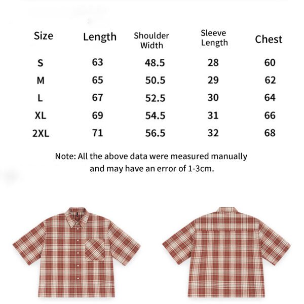 Casual Plaid Short-Sleeve Shirt