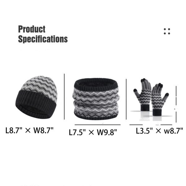 详情_003 Winter Hat, Gloves & Neck Warmer Set