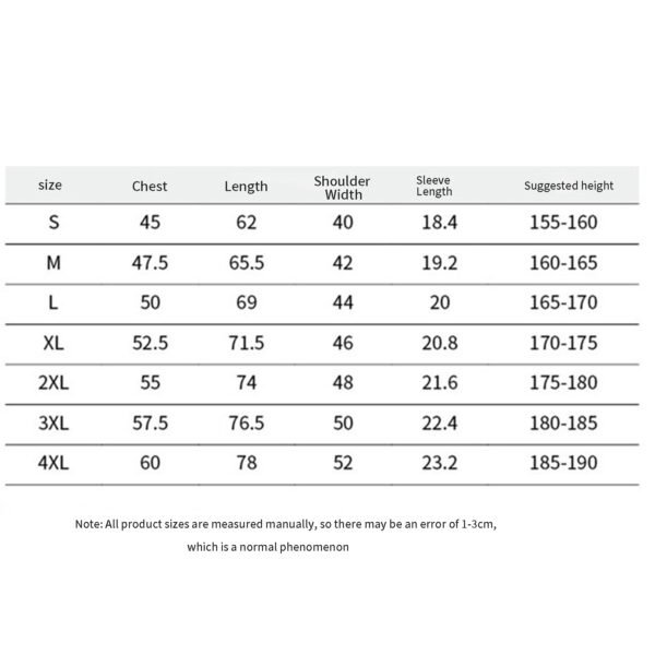 详情_004 Men’s Cotton T-Shirt S-4XL