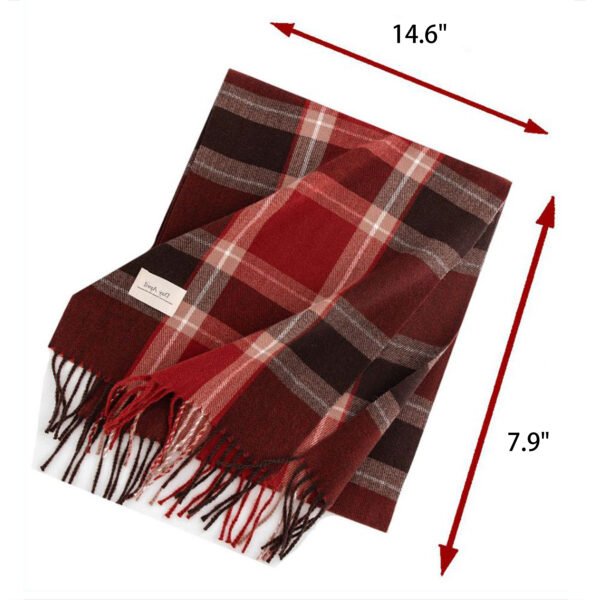 Plaid Faux Cashmere Scarf